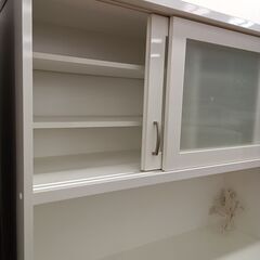 ★ジモティ割あり★ ＮＩＴＯＲＩ 食器棚 ナチュラル H181×D39×W120 クリーニング済み TK6830の画像