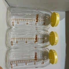 ピジョン哺乳瓶3本セット乳首なしの画像