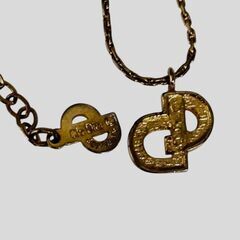 【美品】Dior  ディオール  ヴィンテージ  ネックレス  ゴールド系の画像