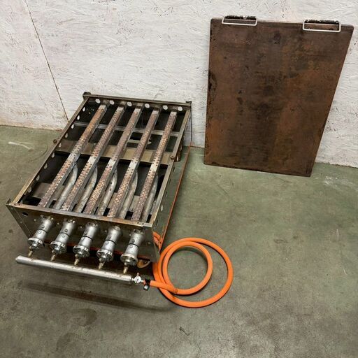 業務用 焼き菓子機 LPガス用 どら焼き機 5バーナー 動作確認済 Y2310