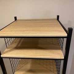 ★引取り者様決定済み★【10/19取りに来てくれる方】ラック、棚、冷蔵庫上収納、電子レンジラックの画像