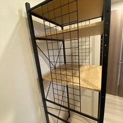 ★引取り者様決定済み★【10/19取りに来てくれる方】ラック、棚、冷蔵庫上収納、電子レンジラックの画像