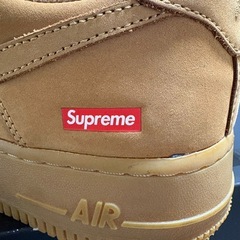 【美品】supreme nike air force 1 low wheat エアフォースワンの画像