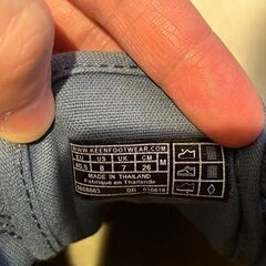 KEEN 青色スニーカーの画像