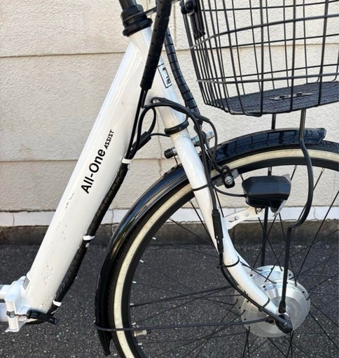 電動自転車ホワイト