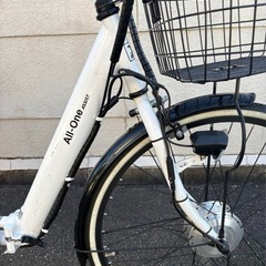 電動自転車ホワイトの画像
