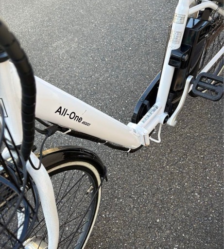 電動自転車ホワイト
