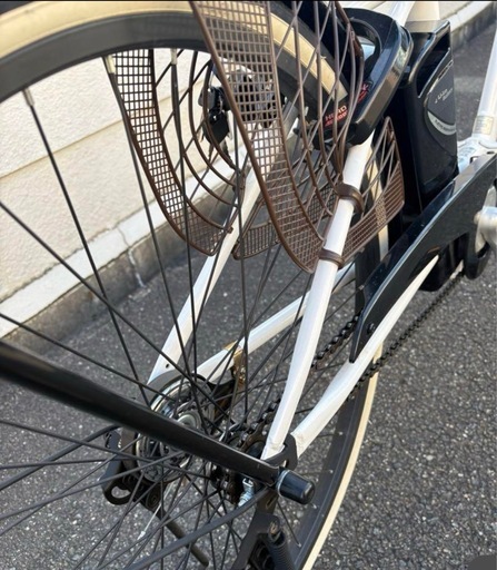 電動自転車ホワイト