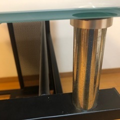 パソコンデスク モダン　ブラックの画像