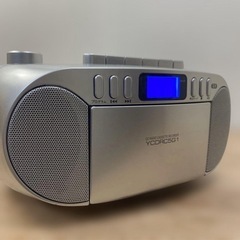 YAMADASELEC CDラジオカセットレコーダー シルバーの画像