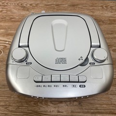 YAMADASELEC CDラジオカセットレコーダー シルバーの画像