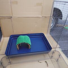 🔴山口市、鳥・小動物用のゲージ¥4800🔴鳥・子猫・小犬・ハムスター・モルモット・フェレットなど🔴美品の画像