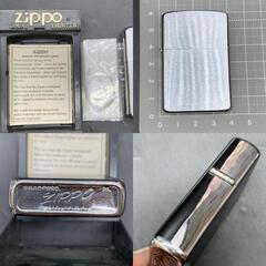 O326　未使用保管品　Zippo（ジッポー）ライター　ジッポー　オイルライター　シルバーカラー　着火未確認の画像