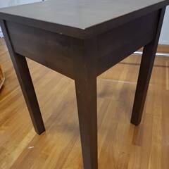 美品　無印ミニテーブル(引出付き)　譲ります！の画像