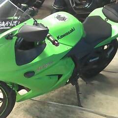 KAWASAKI ニンジャ250R 緑 エンジン始動動画 自賠責保険で乗れます 半額配送キャンペーン 現状渡し諸経費￥0- 横浜 P-Yardの画像