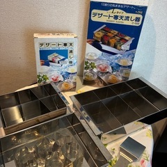 🌹デザート寒天流し器　大中小3個セット➕クッキー型6個🌹の画像