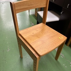 【ドリーム川西店御来店限定】☆ジモティー見たよ♪割引☆天然木デスク&チェア／クリーニング済み【99560000029287】【99560000029288】の画像