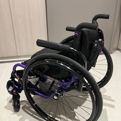 オーエックス　車椅子　スポーツタイプ　ブルーメタリック　車いす　車イスの画像