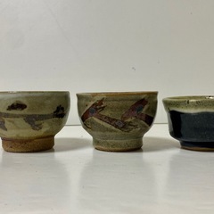 益子焼『村田浩』 湯呑み　3点セットの画像