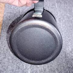 数回使用の温度計付き天ぷら鍋　＆　オイルポットのセットの画像