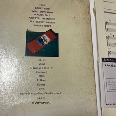高中正義 T－ウェイヴ ／ロック・バンド [パート譜] シリーズ　希少資料　レアの画像