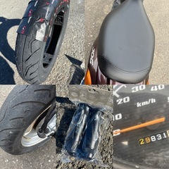 ⭐️ジョグ低燃費FI❗️60km/h確認済み^_^⭐️バッテリー・タイヤ・シート新品⭐️外装カウル一式交換済み^_^50cc原付スクーター⭐️の画像