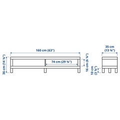 IKEA LACKテレビ台はば幅160×奥35×高36cmの画像