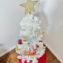クリスマスツリー 120cm ホワイトの画像