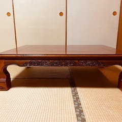 座卓　天然木突板の画像