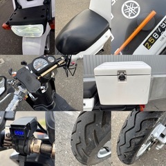 ⭐️ギア低燃費FIモデル❗️大型リアボックス・USB電源付き⭐️バッテリー・プラグなど新品交換済⭐️50cc原付スクーター⭐️の画像