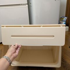 プラスチック収納ケース2個セットの画像