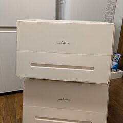 プラスチック収納ケース2個セットの画像