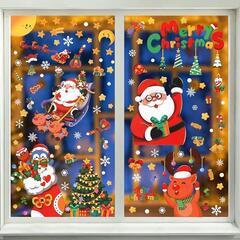 クリスマス ステッカー 飾りXmas 245pcs 24×34.5CM 6セットの画像