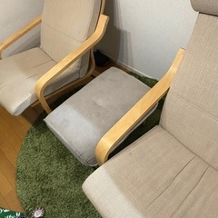 IKEA ポエング2個　オッドマン1個の画像