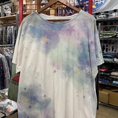パステルカラー星柄Tシャツの画像