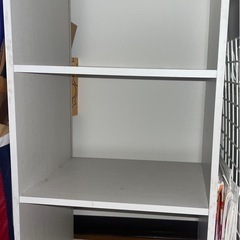 カラーボックス 4点セット 白 ホワイト 収納家具 本棚 収納用品 収納ケースの画像