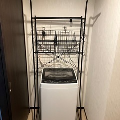 洗濯機(ラック付き)の画像