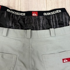 Quiksilver スノーボードパンツ グレーの画像