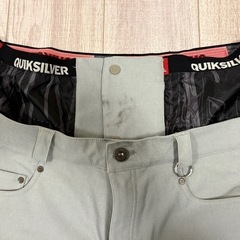Quiksilver スノーボードパンツ グレーの画像