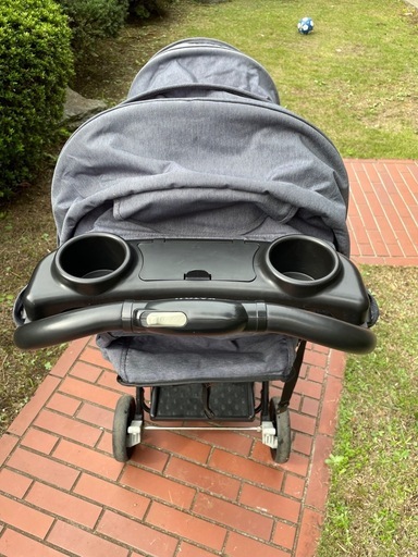 カトージ　二人でゴーDX　デニム　二人乗りベビーカー