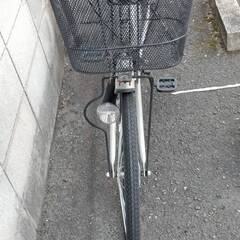 ◇自転車ママチャリ　27インチ（シルバー）  中古品◇003の画像