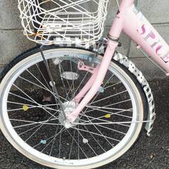 ◇子供用自転車22インチピンク  中古品◇004の画像