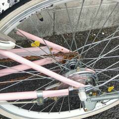 ◇子供用自転車22インチピンク  中古品◇004の画像