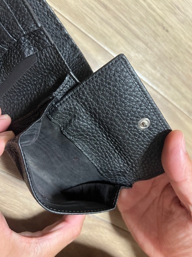 FENDI 二つ折り財布 黒 コインケース付き セレリア 財布