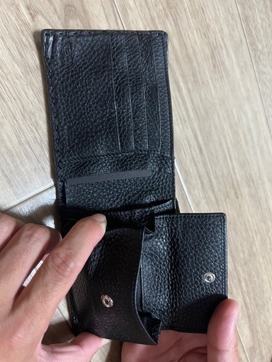 FENDI 二つ折り財布 黒 コインケース付き セレリア 財布