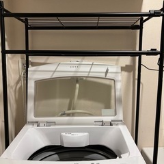 ニトリ　洗濯ラック　【黒】の画像