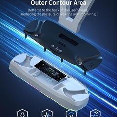 For PS VR2用 充電ディスプレイスタンド RGBライト付き VRスタンド PSVR2ディスプレイ 充電 Playstation VR2ハンドル コントローラー充電器 充電ケーブル シートチャージャー 収納スタンドの画像
