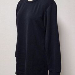 POLO CLUB ポロクラブ 裏起毛 長袖シャツ 黒 暖かい ロンT トップスの画像