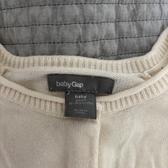baby Gap ホワイトカーディガンの画像
