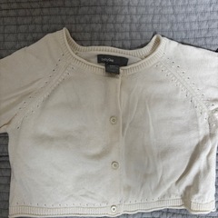 baby Gap ホワイトカーディガンの画像